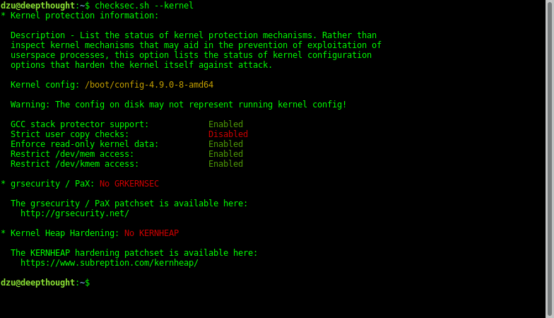 checksec.sh --kernel