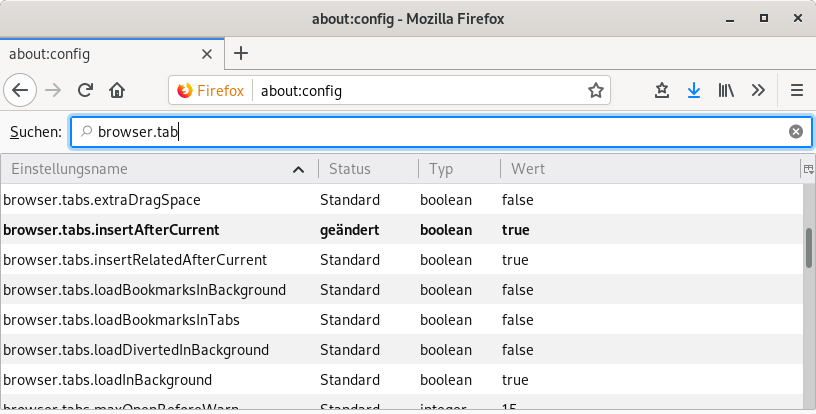 Firefox Settings