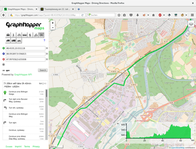Graphhopper Maps Route